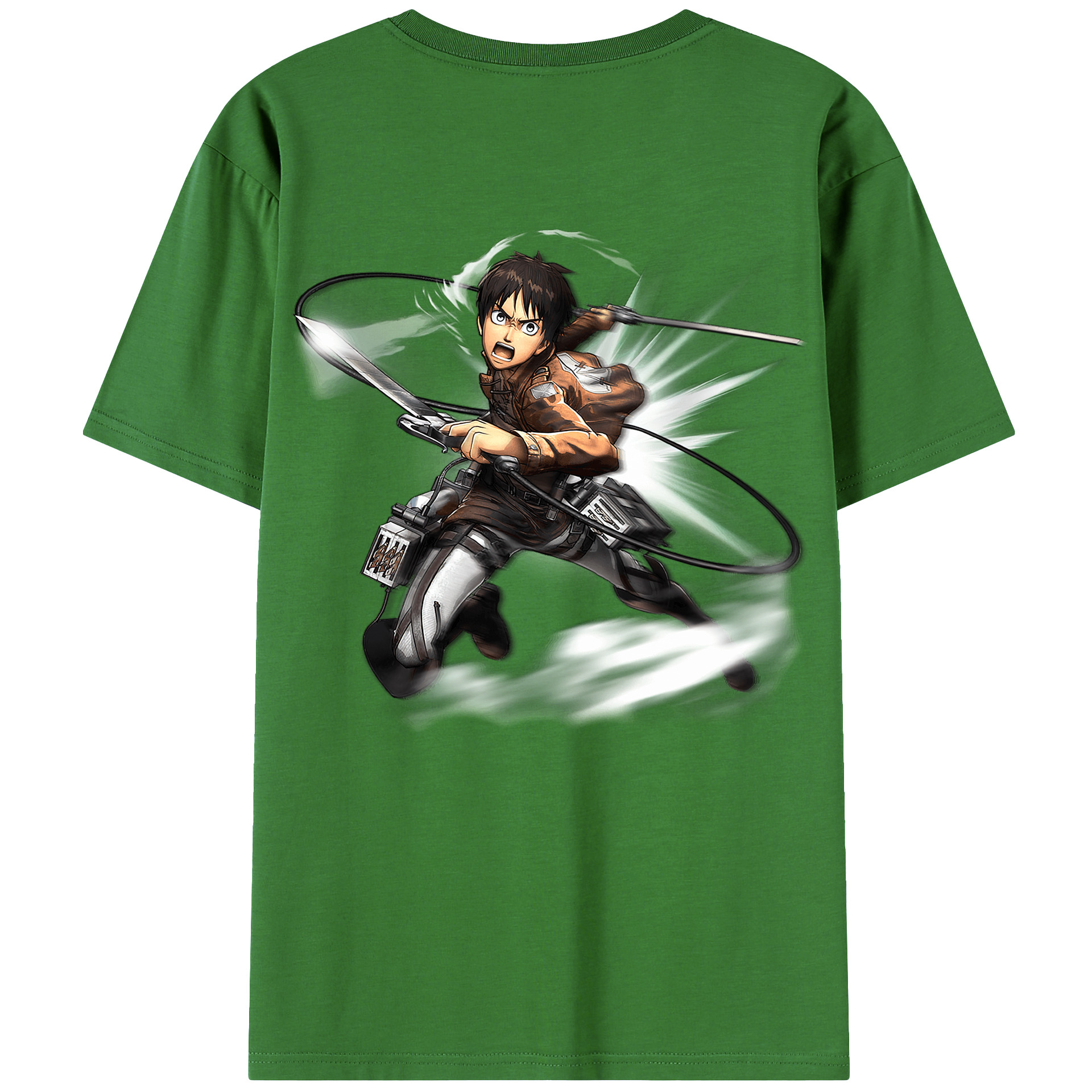 （画像用） 進撃の巨人 エレン･イェーガー Attack on Titan Eren Jäger レディース半袖Tシャツ(バックプリント)
